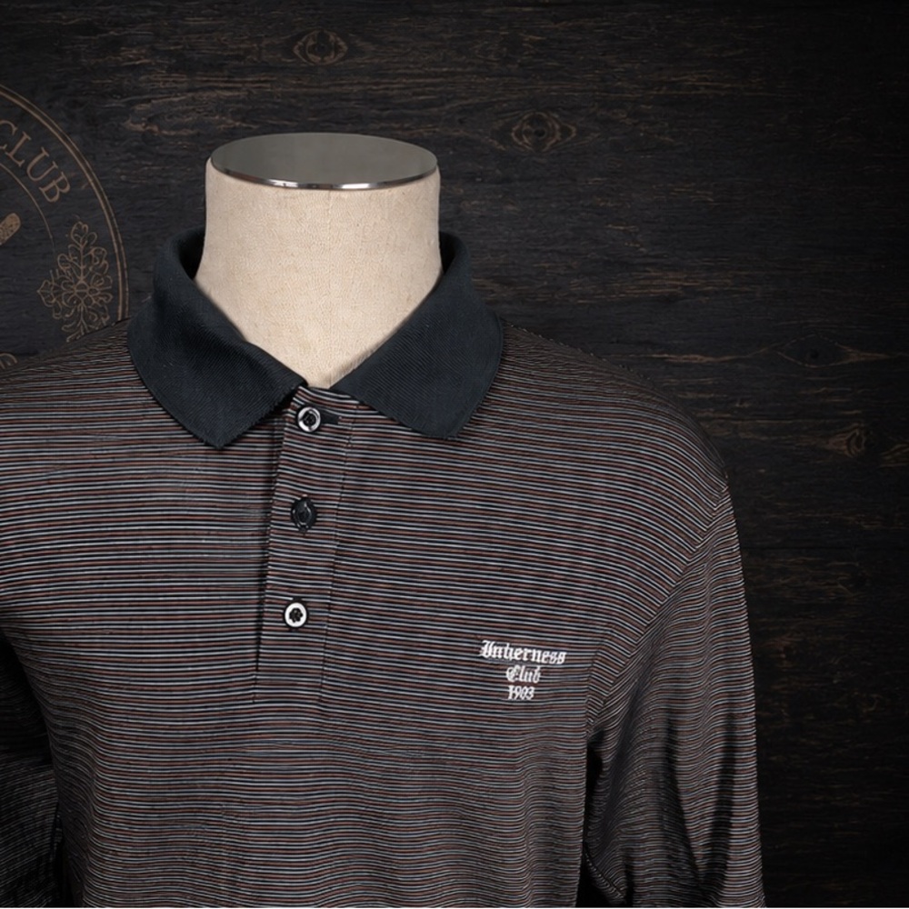 Under Armour x Inverness Club 1903 Performance Polo Shirt Men’s LG Salmon Stripe